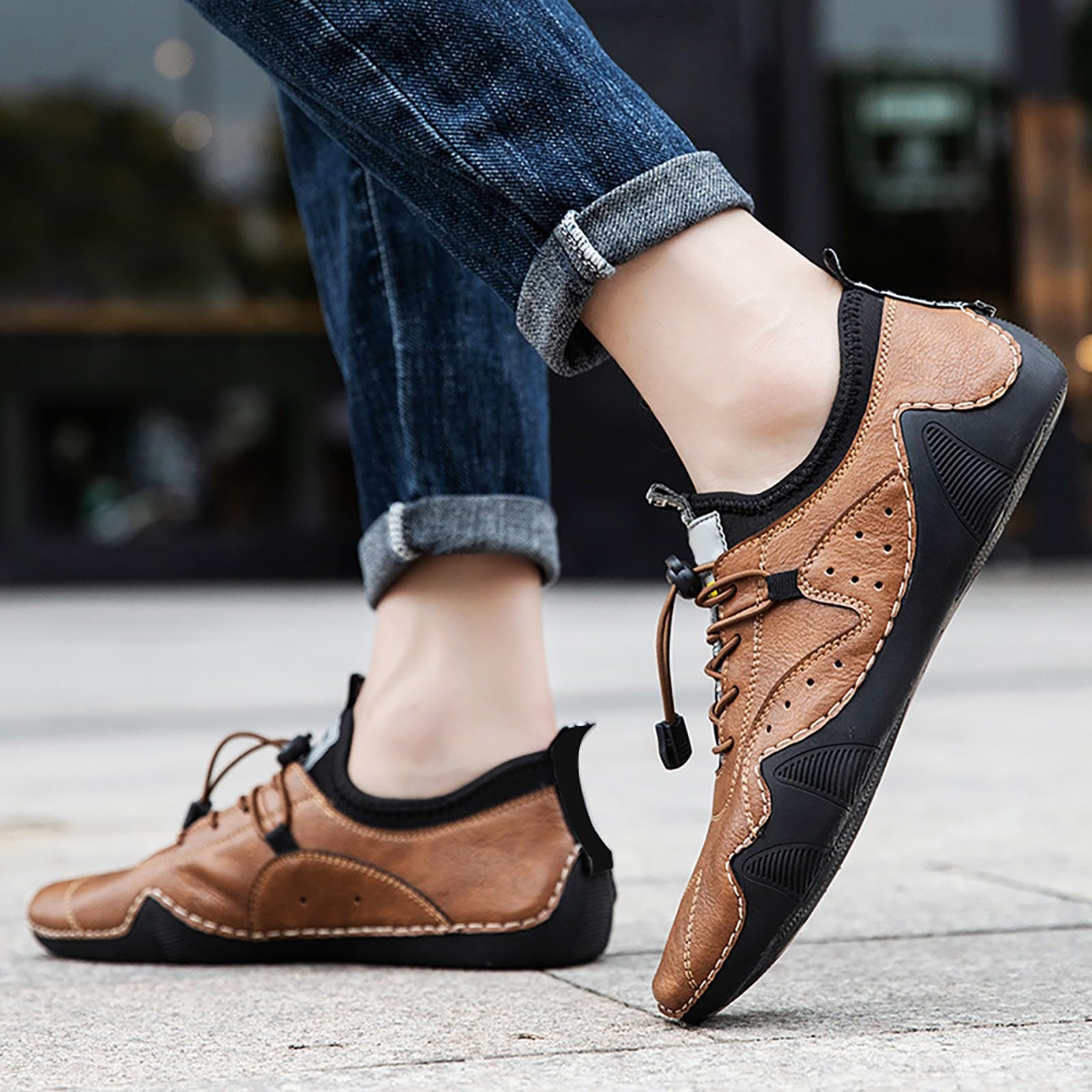 Generisch Botas de senderismo cálidas para exteriores, botas de esquí gruesas, botas de esquí para exteriores, compatibles con zapatos de moto, para hombre y invierno
