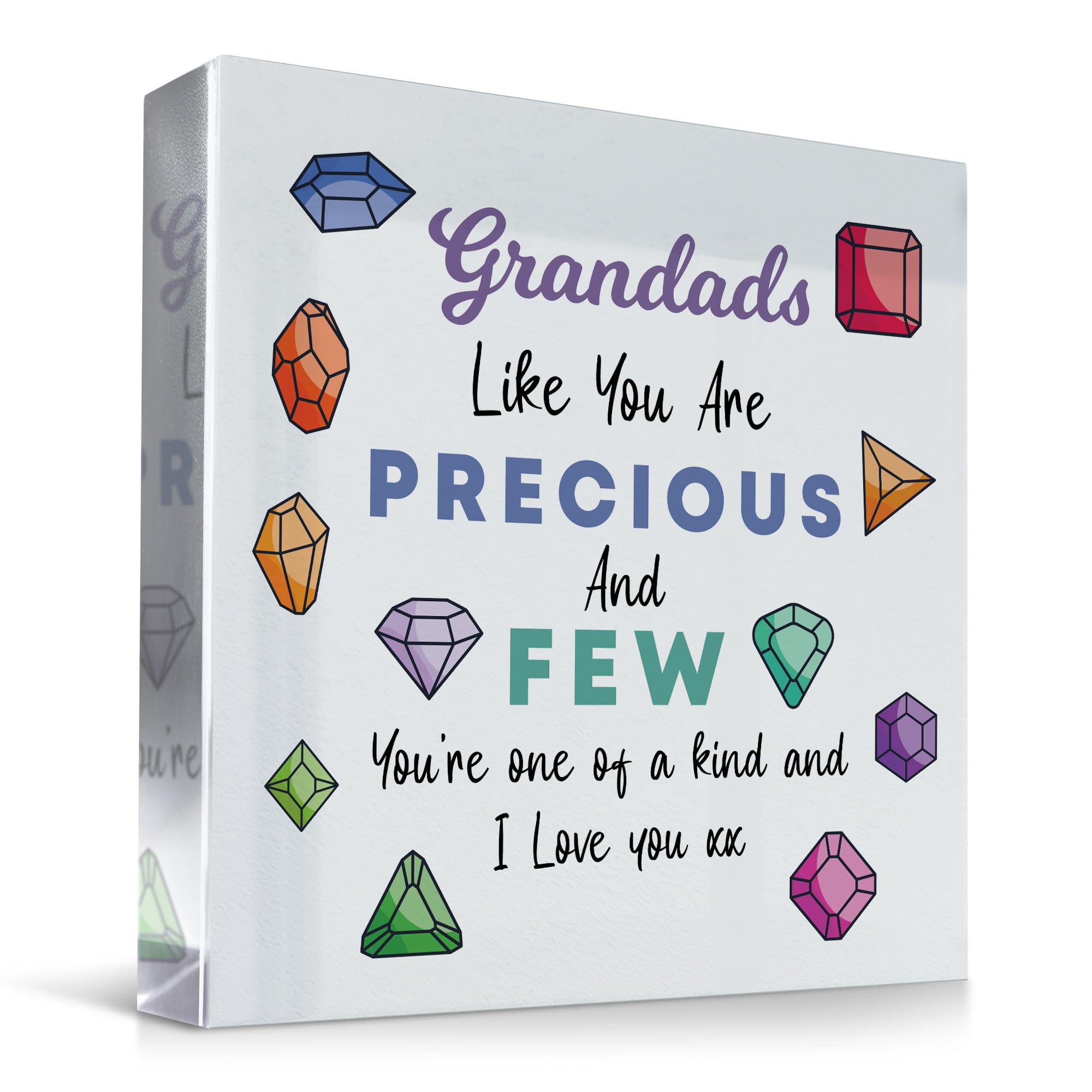 Red Ocean For Grandad Precious And Few Plaque Special For Him Grandad Idea Birthday Christmas Thank You From Granddaughter Grandson Keepsake