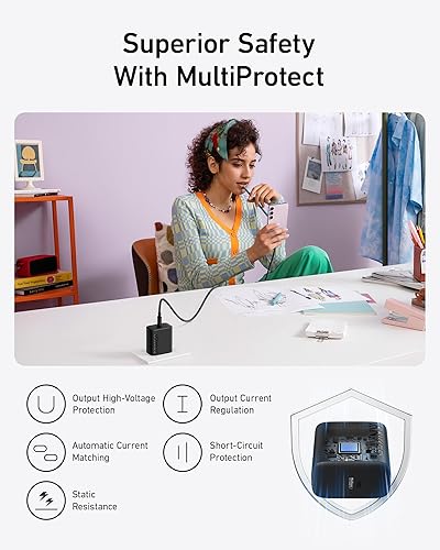 Miniatura 3 de Anker Cargador súper rápido USB-C de 25 W, cargador Anker (no plegable) con cable USBC, soporta carga rápida PPS para Samsung Galaxy S23