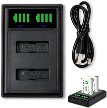 Dual USB Charger with LCD Display Compatible with Sony NP-BX1 1380mAh, ZV-1, ZV-1 II, Cyber-Shot DSC-RX100 II/III/IV/V/VI/VII/VA, HDR-CX405, FDR-X3000, HX300, HX90V, RX1 - Portable Kit