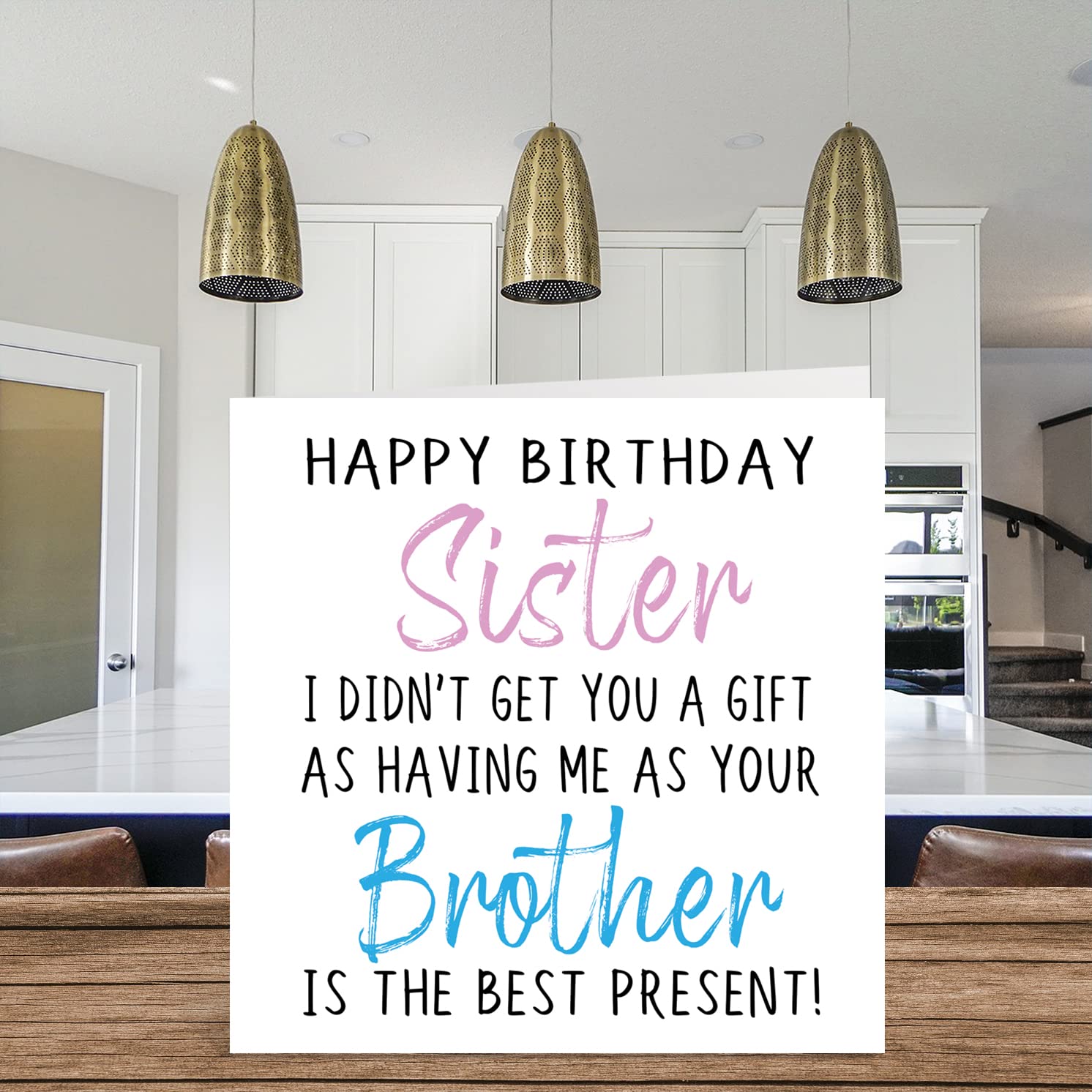 Funny Sister Birthday Card, Offensive Birthday Gift - UK