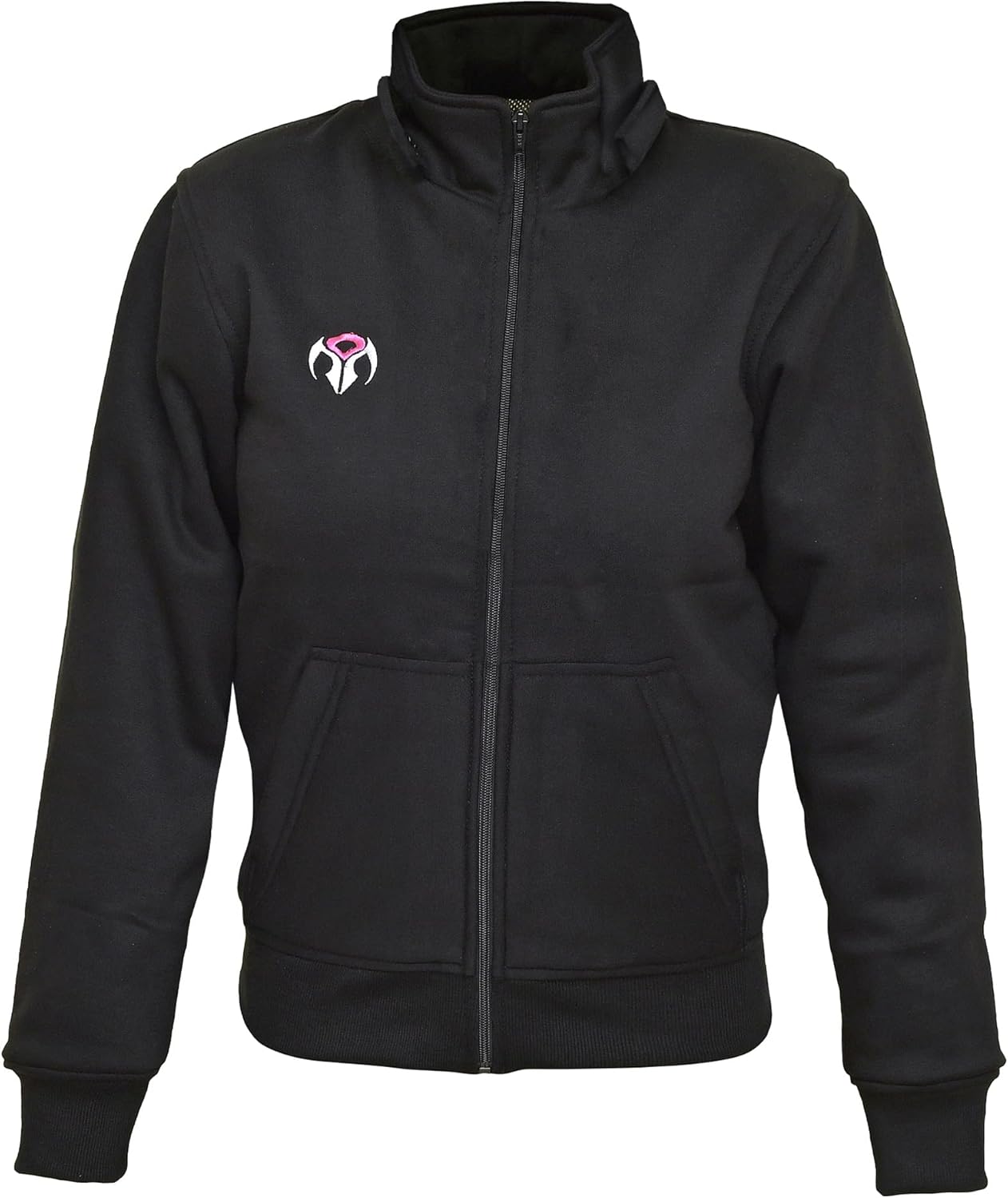 RIDERACT Motorcycle Hoodies for Women Aramid Fiber Lined Protective Motorbike Riding Hoodie Biker Safety CE Armored Jacket