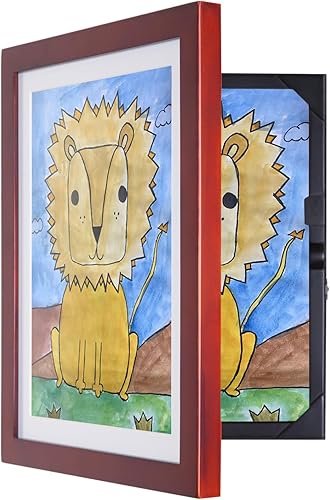 Miniatura 8 de Li'l DAVINCI - Marcos artísticos Marcos de madera de EZ Store con apertura frontal, que te permiten sostener hasta 50 artículos en cada uno (color