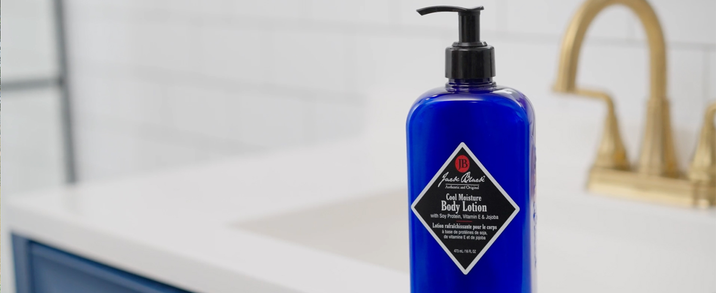 Jack Black Cool Moisture Body Lotion for Men - Mens Lotion for Dry Skin, Mens Body Lotion, Jack Black Lotion Men, Body Cream for Men, Jack Black Moisturizer for Men, Mens Moisturizer, Gifts for Men