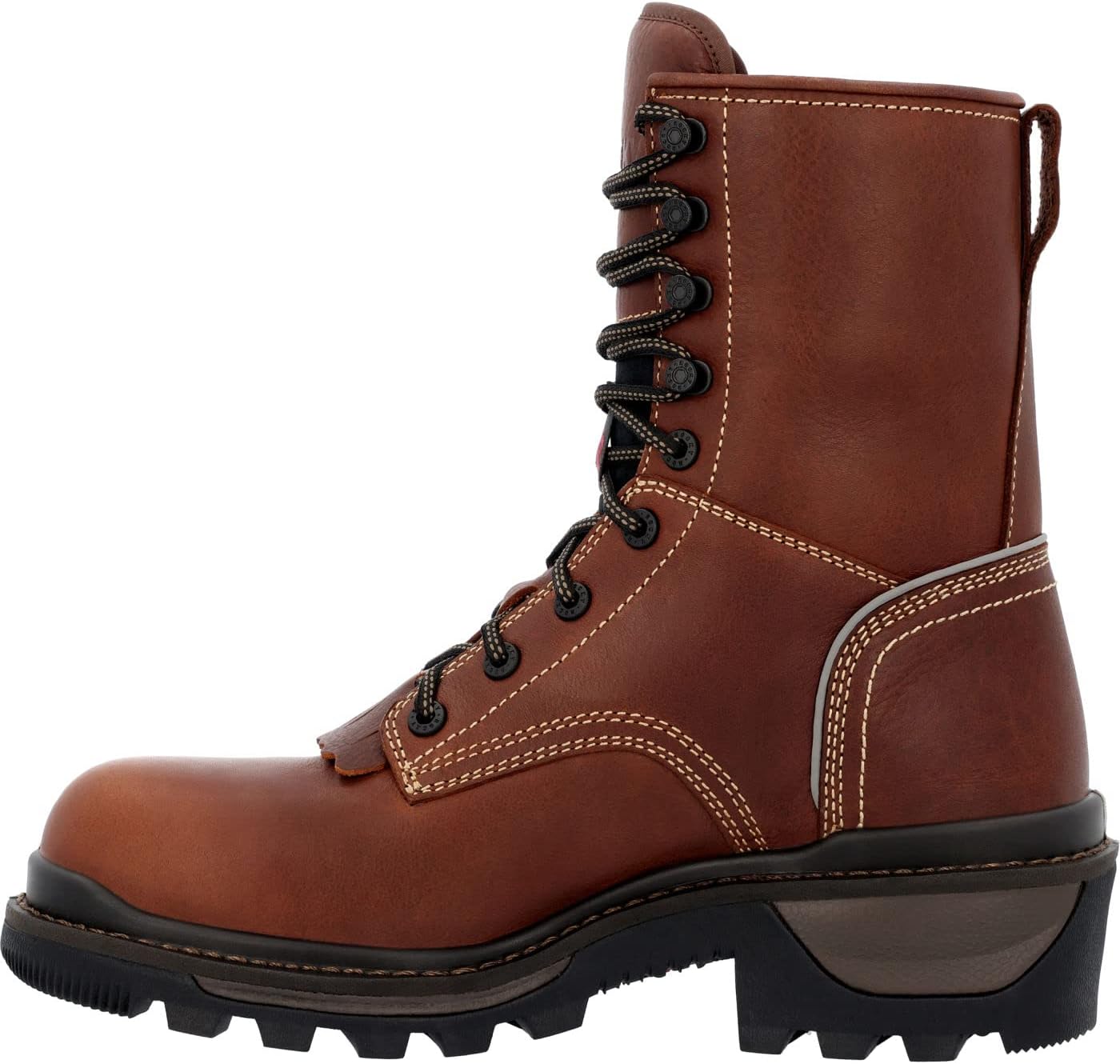 ROCKY Rams Horn Logger Waterproof Composite Toe Work Boot Size 10(M)