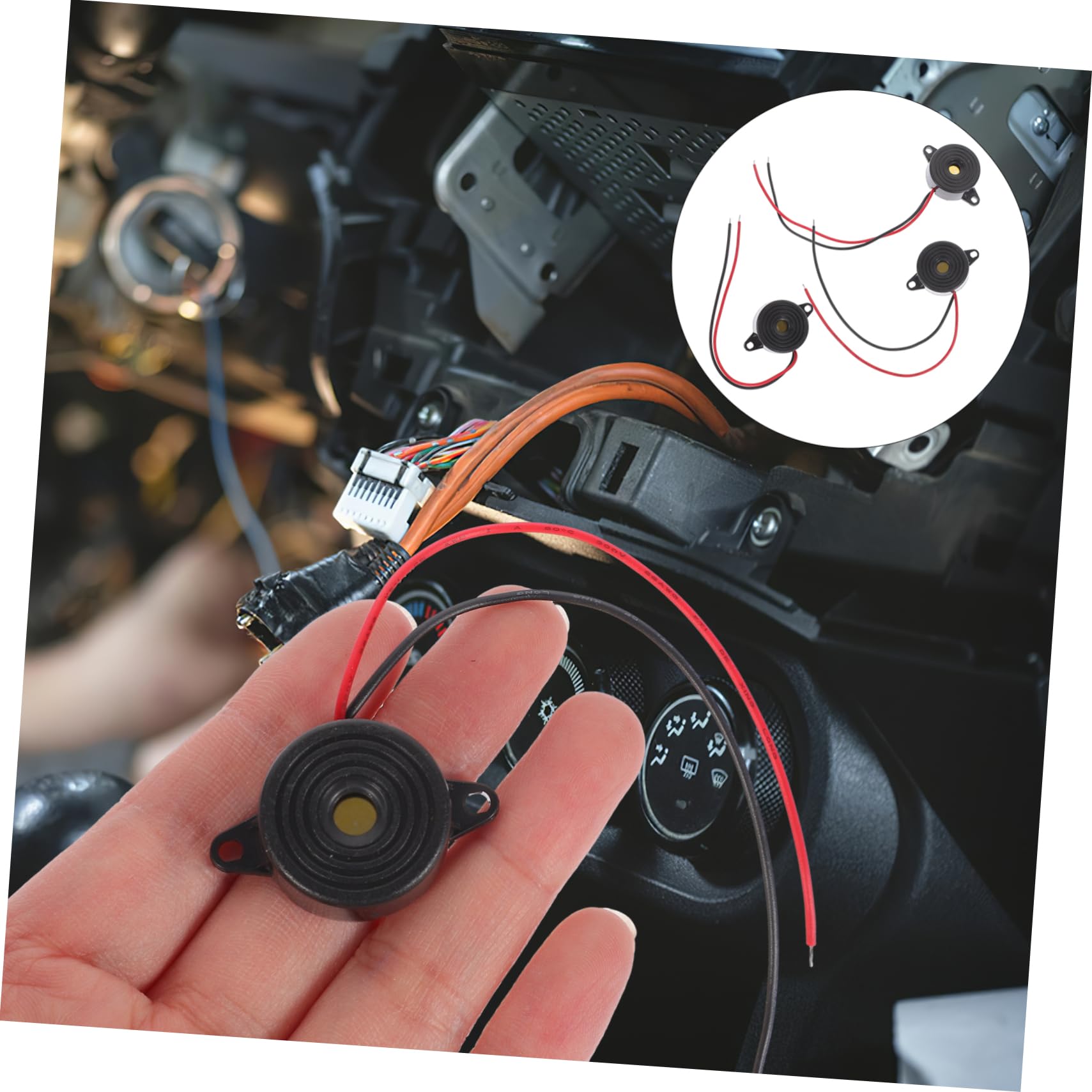 LIFKOME 3Pcs Active Buzzer Continuous Beep Tone Speaker for Household Alarms and Automotive Projects Reliable Sound Device for Reminders and Alerts