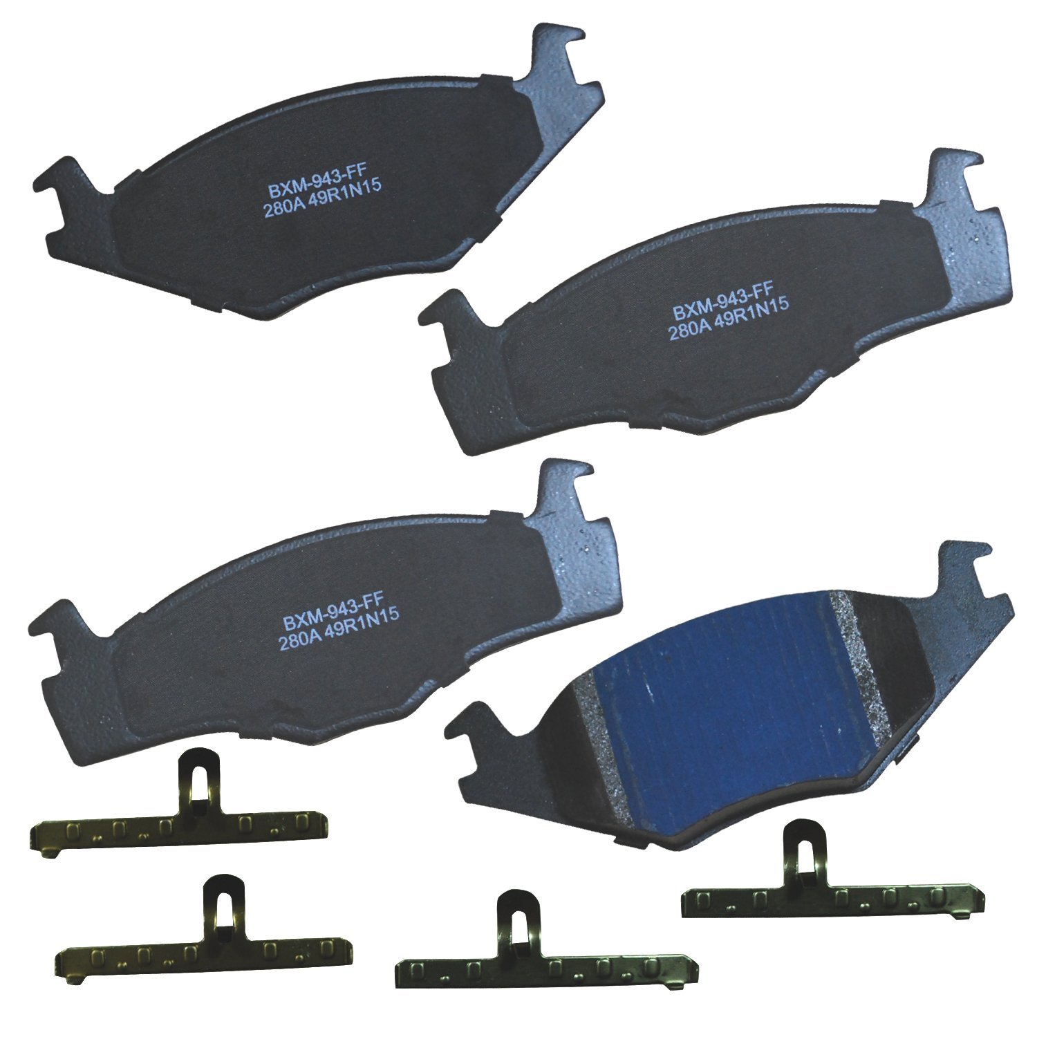 Bendix Premium SBM280A Semi-Metallic Front Brake Pads for Volkswagen Cabriolet 1993-1990, Corsar 1988-1984, Derby 1996-1995, Golf 1992-1985, Jetta 1992-1987, Quantum 1984-1983, Scirocco 1985