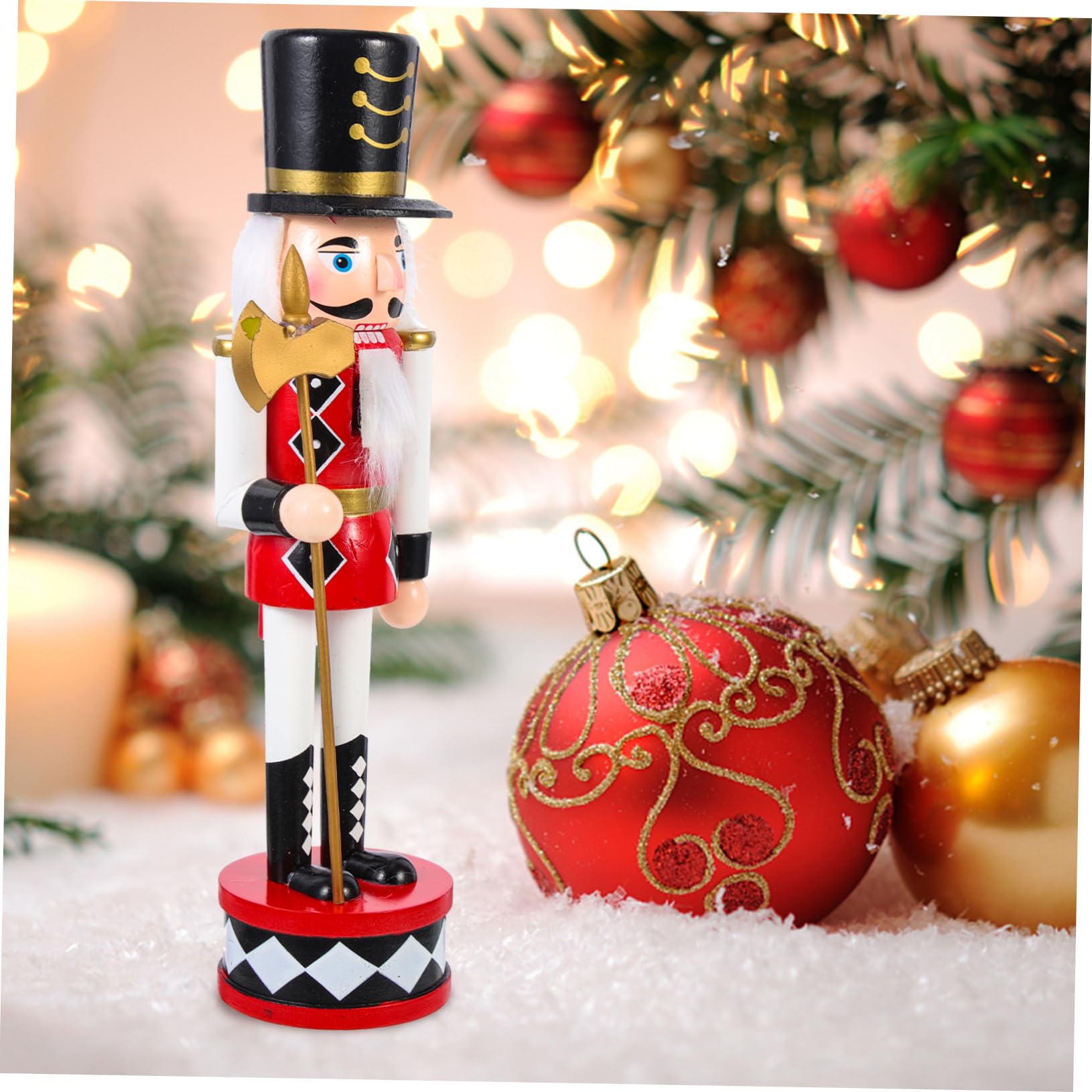 PRETYZOOM 4 Pièces Casse-Noix à Debout Casse-Noix Suspendu De Noël Chiffres De Casse-Noix De Noël Décor De Casse-Noisette De Bureau Décorations De Casse-Noix Jouets De Noël Bois