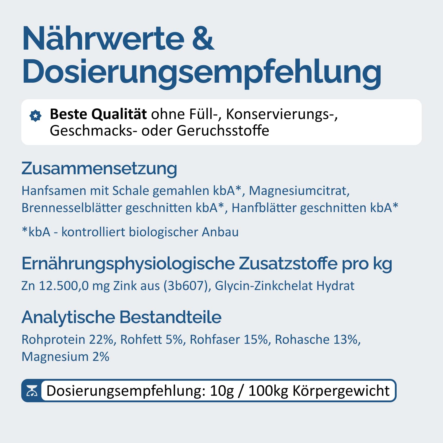 The Horse Vitality Company Stoffwechselbooster für Pferde 2 kg Pulver | Mischung aus Kräutern, Zink & Magnesium | Fellwechsel, Immunsystem & Vitalität | 100% natürlich | Made in Germany