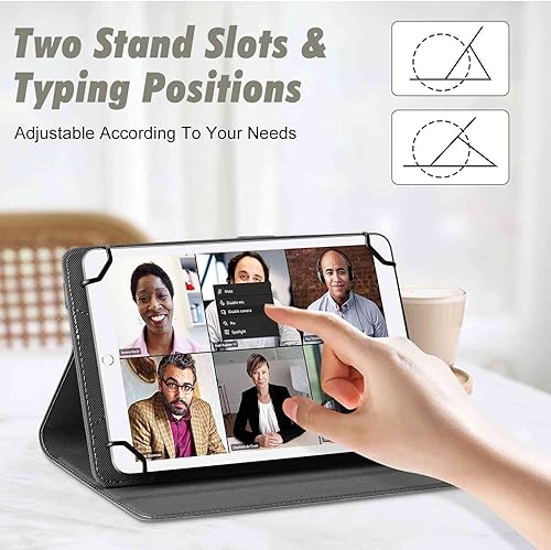 Miniatura 3 de UrbanX Funda universal para tablet de 9 a 11 pulgadas, funda protectora para tablet Blackview Tab 13, banda de fijación ajustable y múltiples