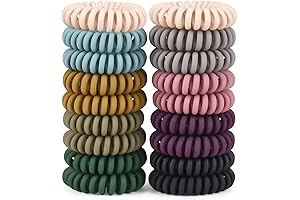 TIZZYT Phone Cord Hair Ties: The Perfect Accessory for Stylish and Hair-Friendly Hair Care