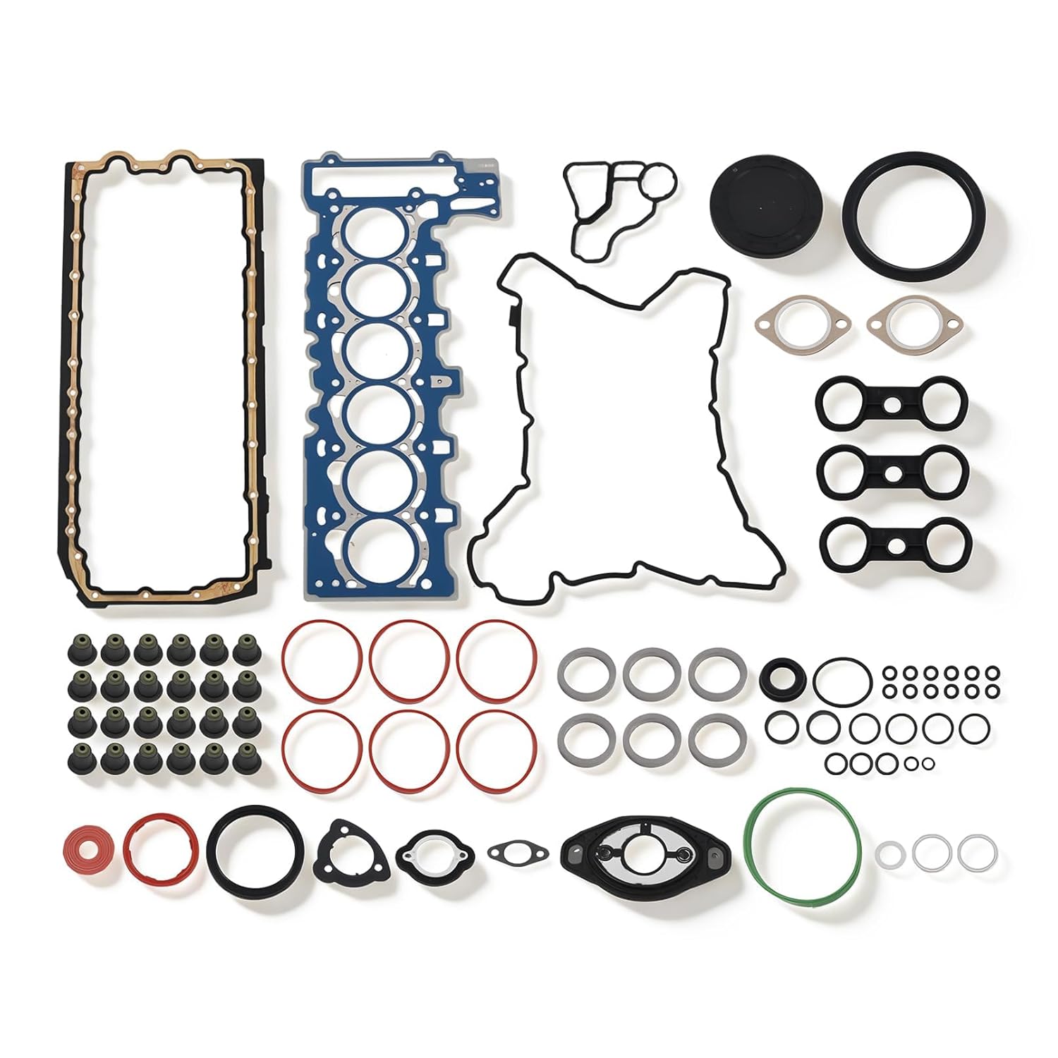 N52B30A Engine Head Gasket Set Compatible with 128i 328i 330i 528i 530i X1 X3 X5 Z4 2005-2013 Replaces 11127581215 11127555757