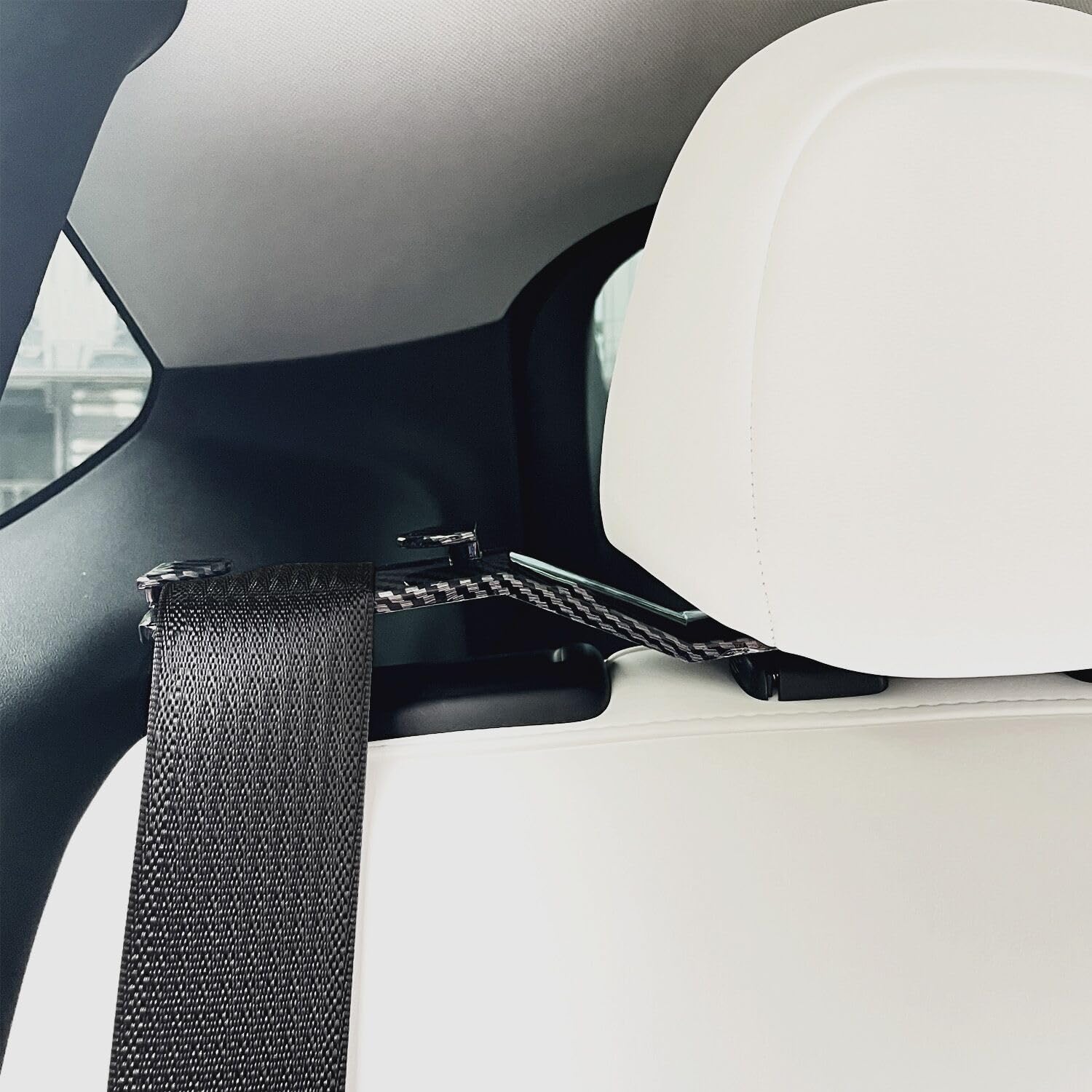 Dasiyoki for Tesla Model Y Backseat Seatbelt Guide Holder 2 Packs Rear Seat Belt Holder Designed for Model Y 2023/2022 / 2021