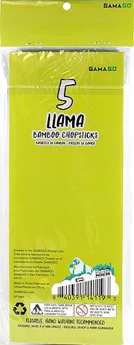 Miniatura 3 de GAMAGO Fortune - Juego de palillos de bambú  4 pares de palillos reutilizables adorablemente lindos, fácil agarre, ligero, duradero, 9.25 pulgadas