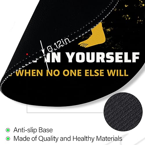 Miniatura 6 de Sasquatch Bigfoot Alfombrilla de Ratón Divertida, Alfombrillas de Ratón Redondas Pequeñas para Escritorio, Mini Alfombrilla de Ratón de Viaje Retro