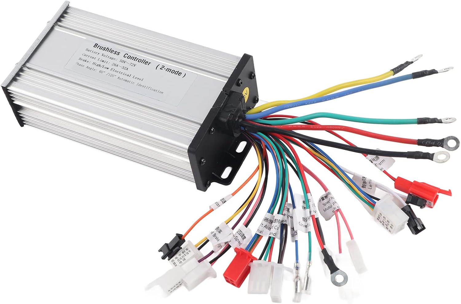 12 Tube Brushless Motor Controller, Aluminum Alloy Shell with Heat Dissipation Design, Motor Controller Accessory, Ideal for Electric Bicycles, Scooters & Small Electric
