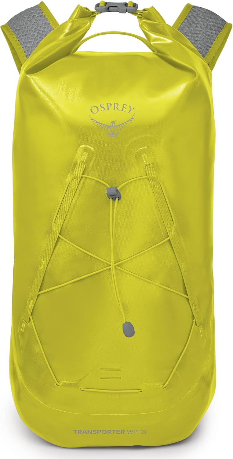 Osprey Transporter 18L Roll Top Waterproof Laptop Backpack, Lemongrass Yellow