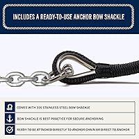 Vista 7 de RainierSupplyCo Cuerda de Ancla para Barco - Cuerda Marina de Doble Trenzado Línea de Ancla - 50 pies x 1/4 pulgada Línea de Navegación de Nailon