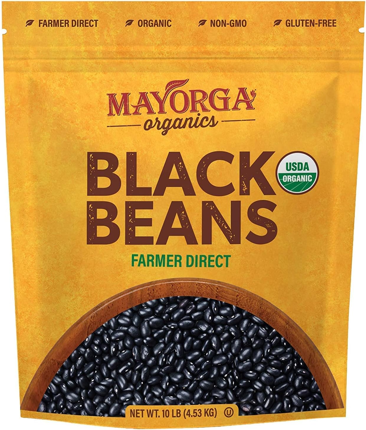Nature's Truth Organic Black Beans, 10 Pounds Grocery