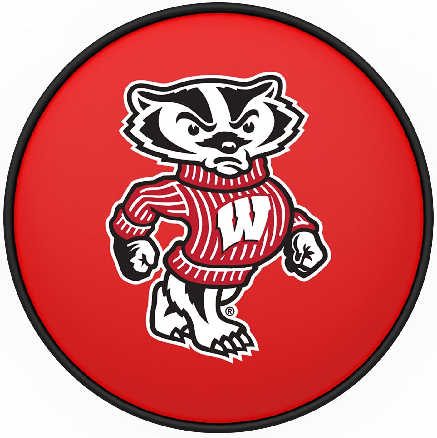 L8B1 Wisconsin Badger 30" Swivel Bar Stool with Black Wrinkle Finish