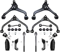 Vista 89 de Detroit Axle - Kit de suspensión frontal de 15 piezas para Jeep Grand Cherokee 99-04 1999 2000 2001 2002 2003 2004, brazos de control superior e
