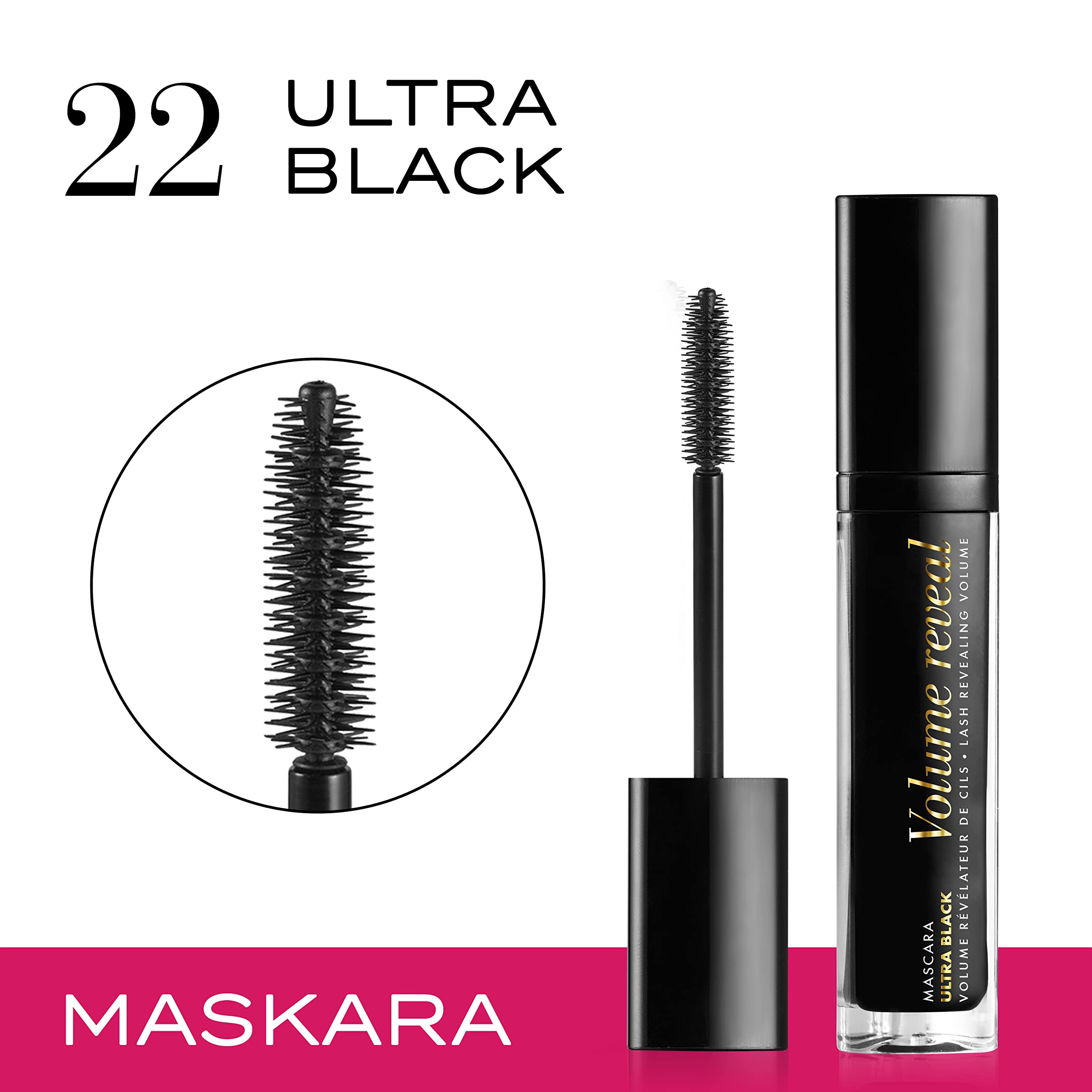 Bourjois Volume Reveal Tusz do Rzęs, 22 Ultra Black, 8 ml
