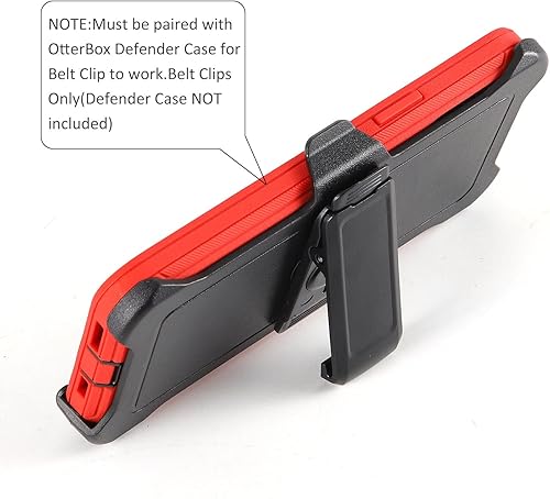 Miniatura 4 de WallSkiN Paquete de 2 fundas de repuesto con clip para cinturón para Apple iPhone 13 Mini OtterBox Defender Series  Clip para cinturón (funda no