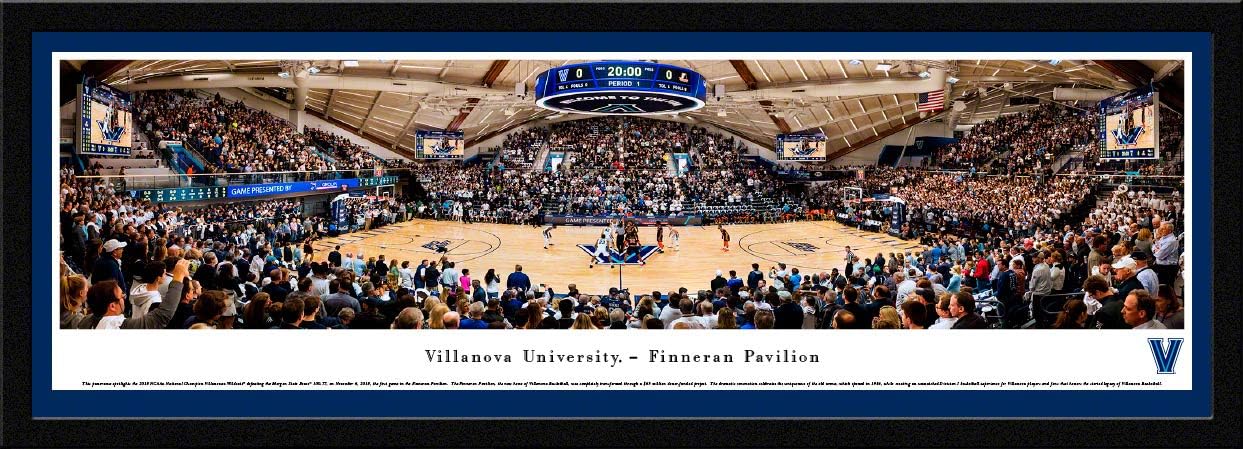 Villanova Basketball at Finneran Pavilion - College Posters, Framed Pictures and Wall Decor by Blakeway Panoramas