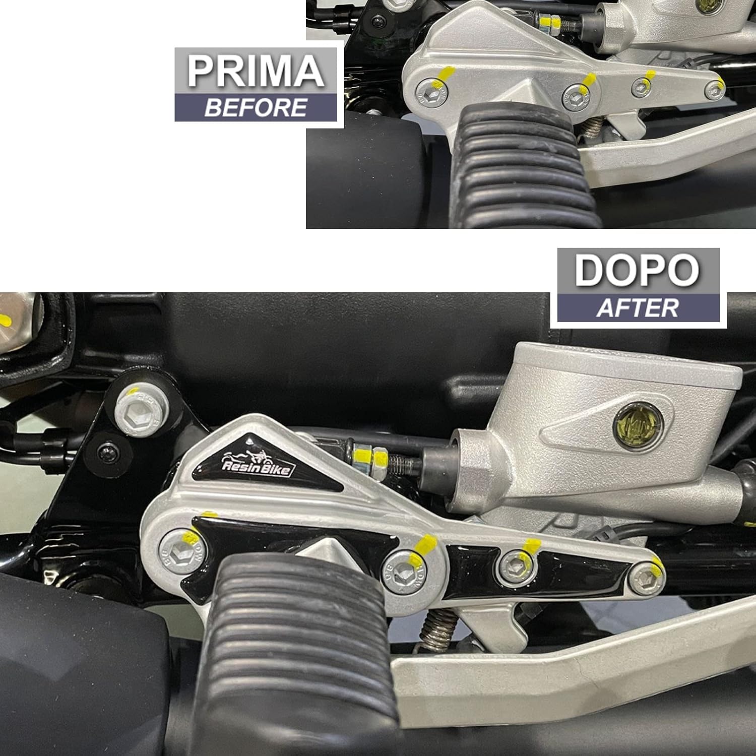 Resin Bike Motorcycle 3D Stickers Compatible with Guzzi V7 850 2021 Metal. Door Sill Protections from Impact and Scratches. Resin Stickers - Made in Italy