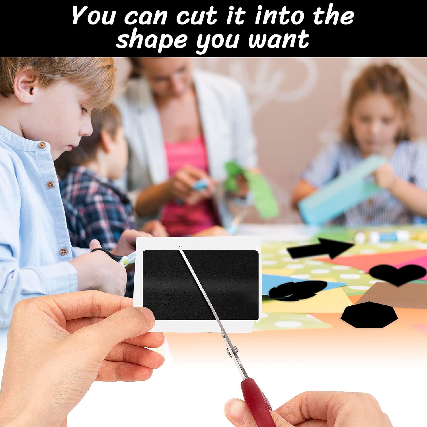 Chalkboard Labels ,Waterproof Reusable Blackboard Sticker with 1Free Erasable Chalk Markers for Storage Bins, Glass Jars, Canisters, Bottles,Crafts, Baskets,and Organize Your Home & Kitchen : Office Products