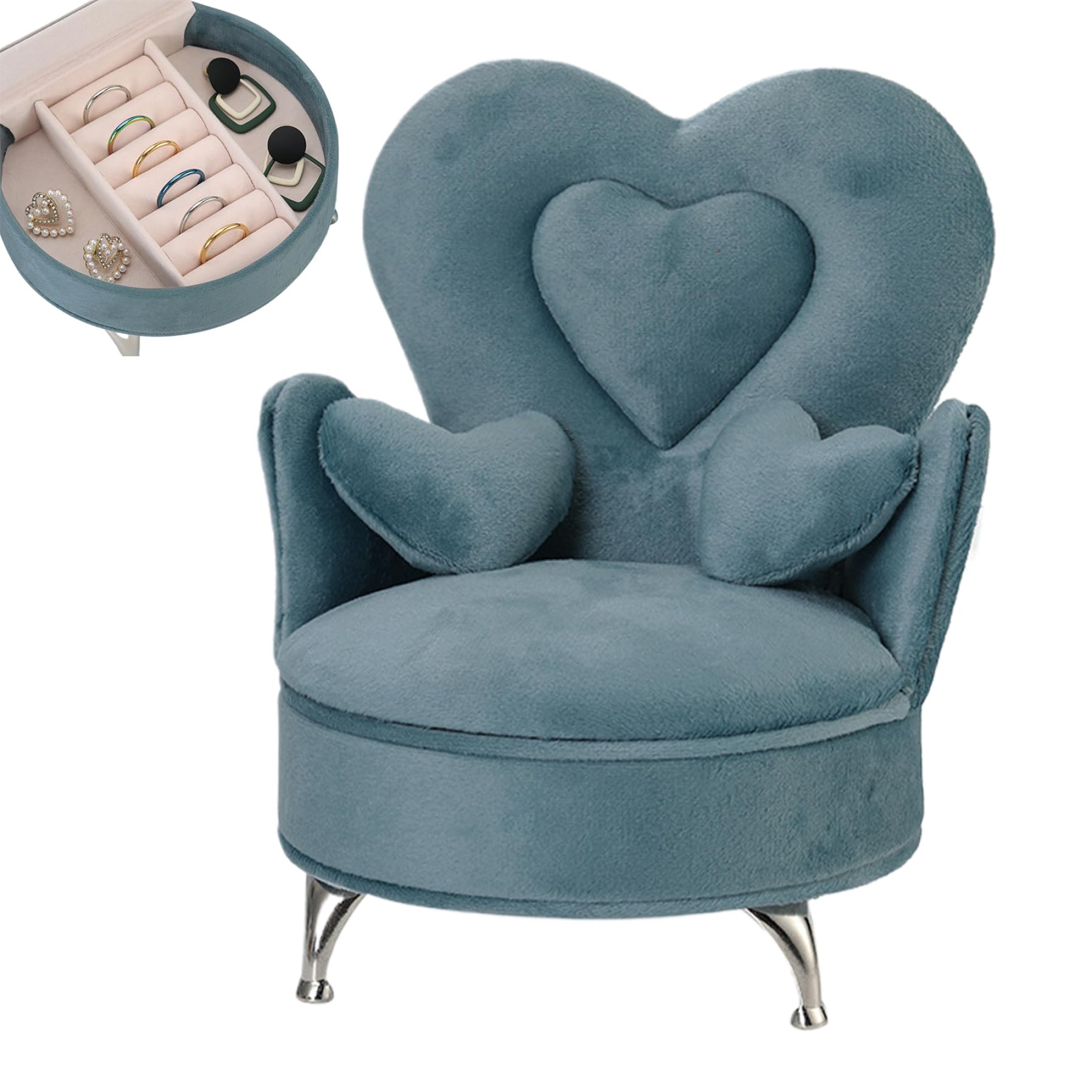 Meubles de poupée pour rangement bijoux et décor de table de nuit chic