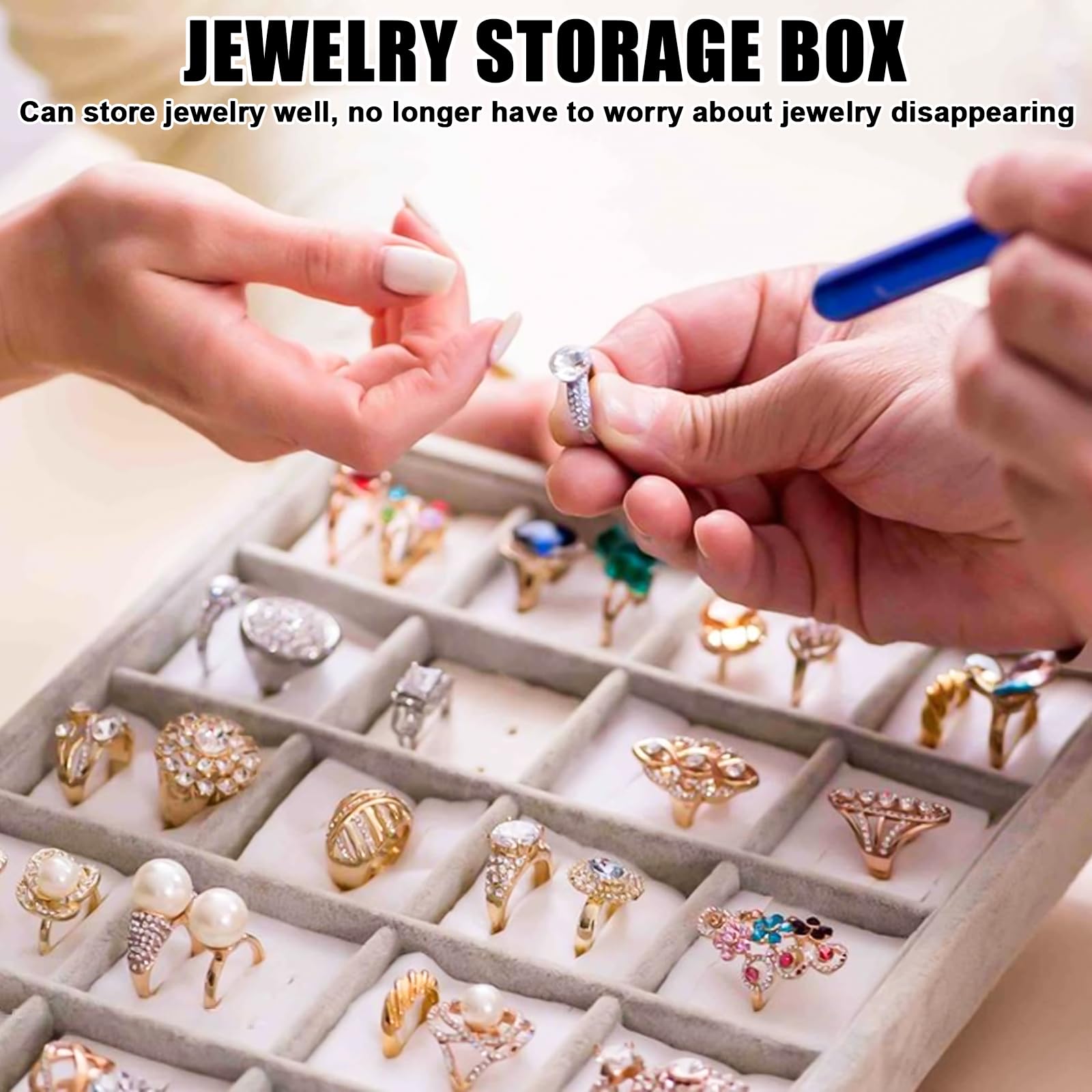 Plateau à bijoux empilable : 10 pièces organisateur de bijoux, tiroir de rangement pour bijoux, plateau à bijoux pour ranger et présenter, organisateur de bijoux pour colliers, bracelets, boucles