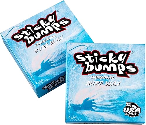 Sticky Bumps Original surf Wax Cool-Cold | Long-Lasting Surfboard Wax | Great Bump Building for Surfing | Non-Toxic, Nature-Safe | for Surfboard