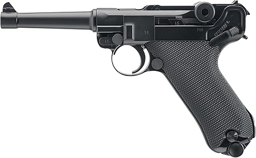 Umarex Legends P.08 - Pistola de aire comprimido de calibre 177 (metal), Negro