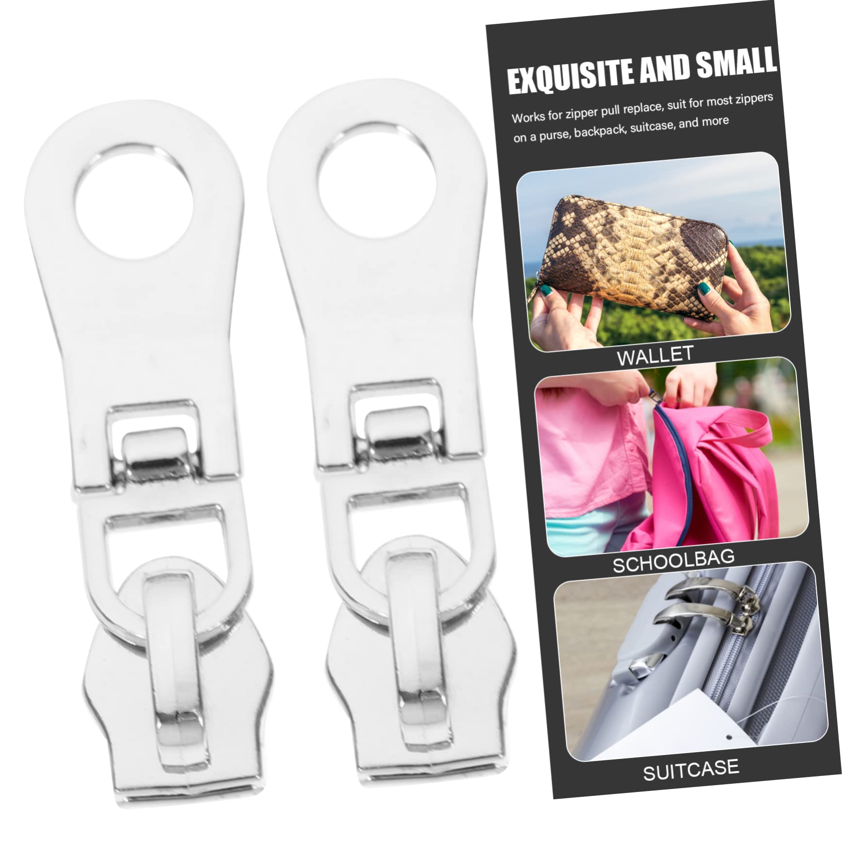 SHINEOFI 30piezas Tiradores De Metálicos Para Ropa y Accesorios De Equipaje Kit De Reparación De Para y Mochilas Instalación y