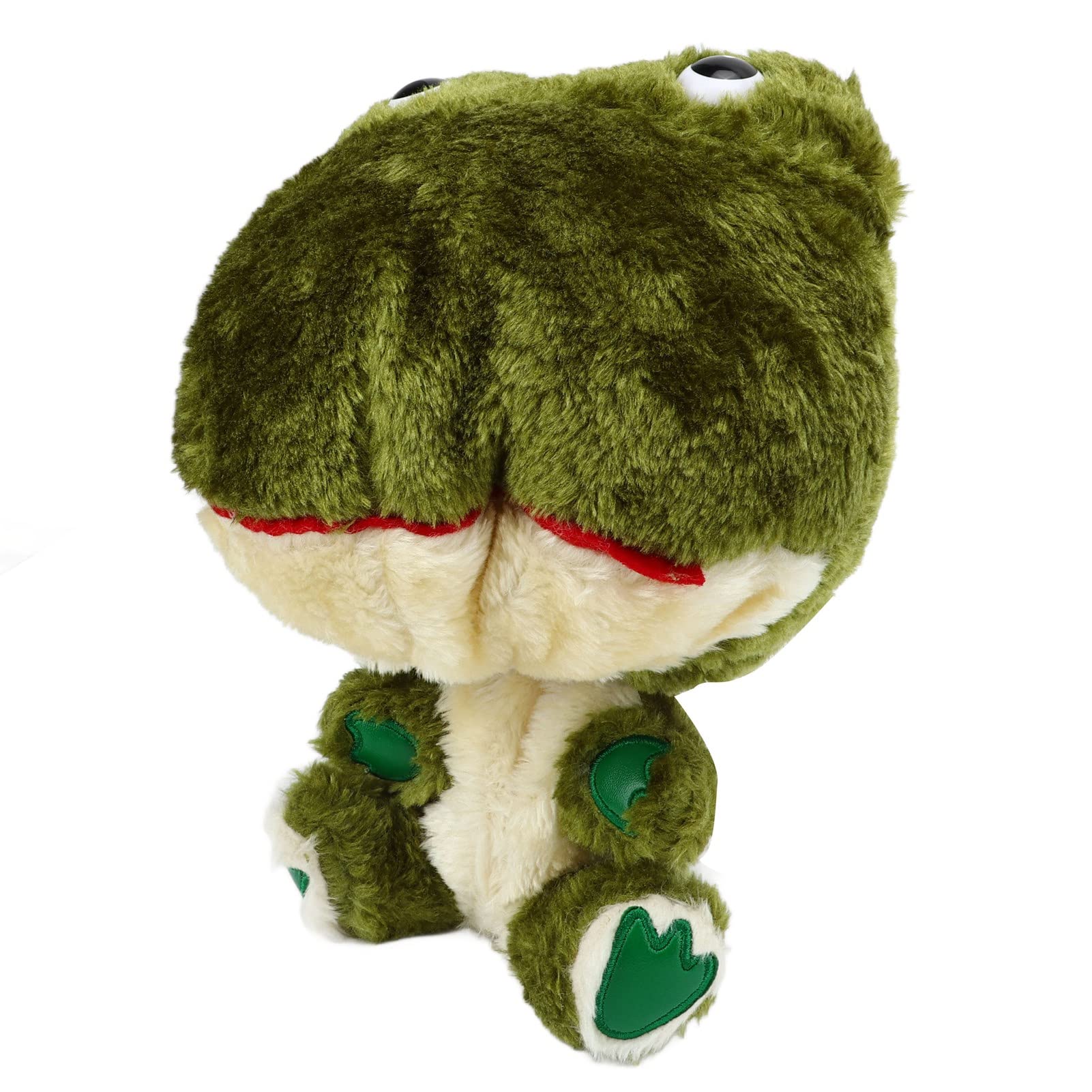 Housse de tête de Golf en Peluche pour Driver, protège-Club sans Fil à l’effigie d’Une Adorable Grenouille de Dessin animé, Doublure Douce et Clip intégré pour Un Maintien sûr,