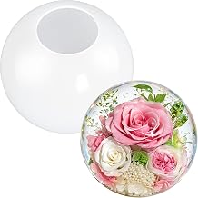 4 Inch Resin Sphere Mold, 3D Seamless Glossy Round Ball Epoxy Casting Mold, Reusable Sphere Silicone Molds for Flower Preservation, Soap Candle Bath Bomb DIY Craft, Home Decor Making