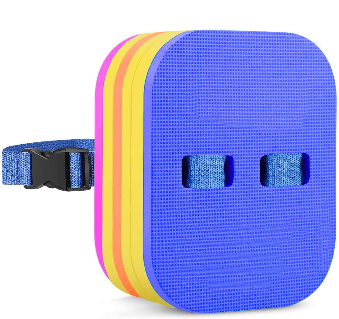 Exrp Back Float, Swim Belt Bubble Adjustable 3 Layers Thicken Split Foam Learning Safety Training Board Pool Floaties for Kids Toddlers Swimming Beginners Floats Swim Lessons Equipment