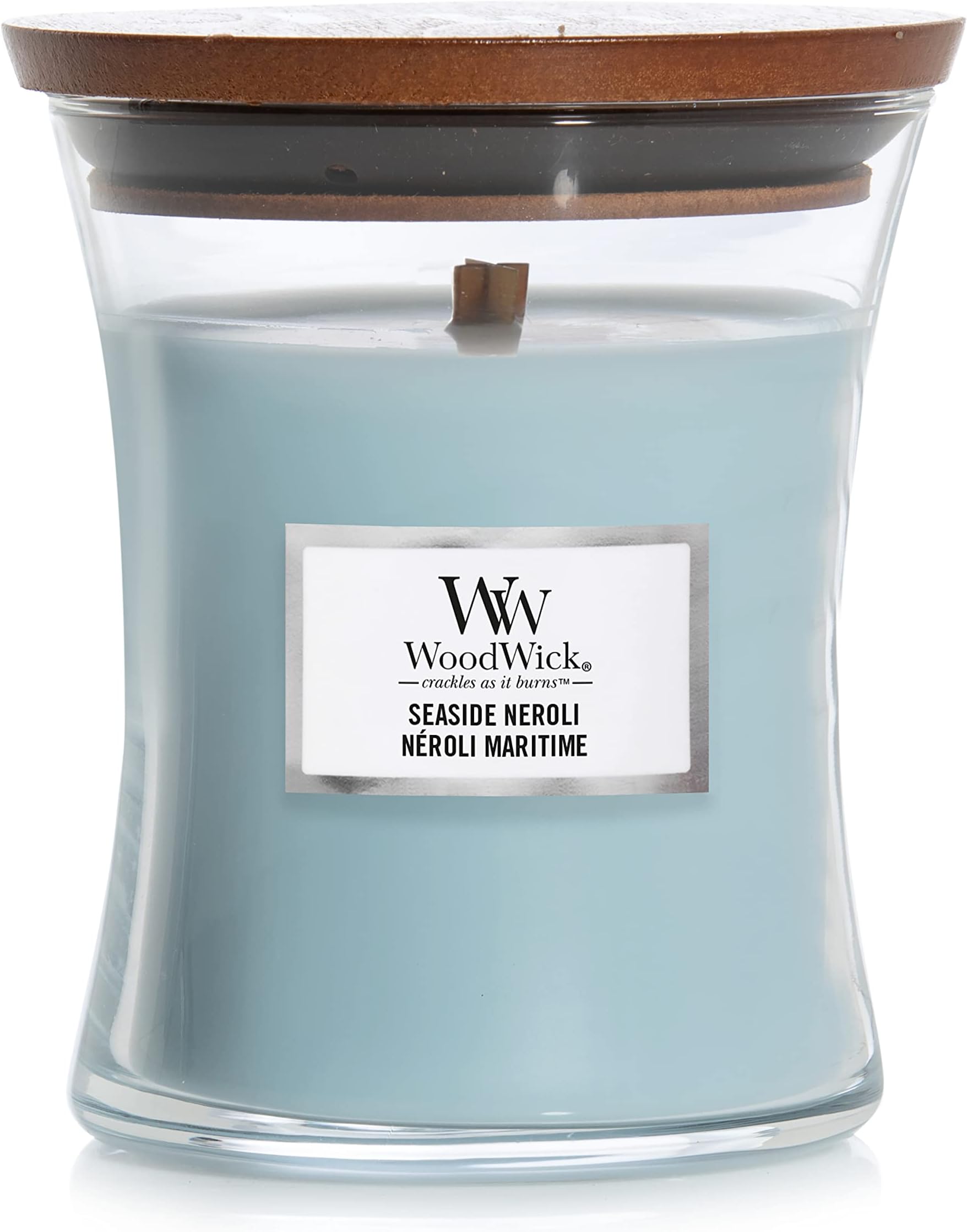 Woodwick Medium Hourglass Scented Candle, Cinnamon Chai with Crackling