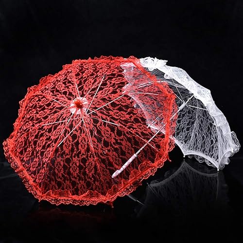 Miniatura 4 de Ochine Paraguas de encaje blanco sombrilla de encaje blanco paraguas paraguas vintage boda boda paraguas foto paraguas paraguas paraguas pequeño