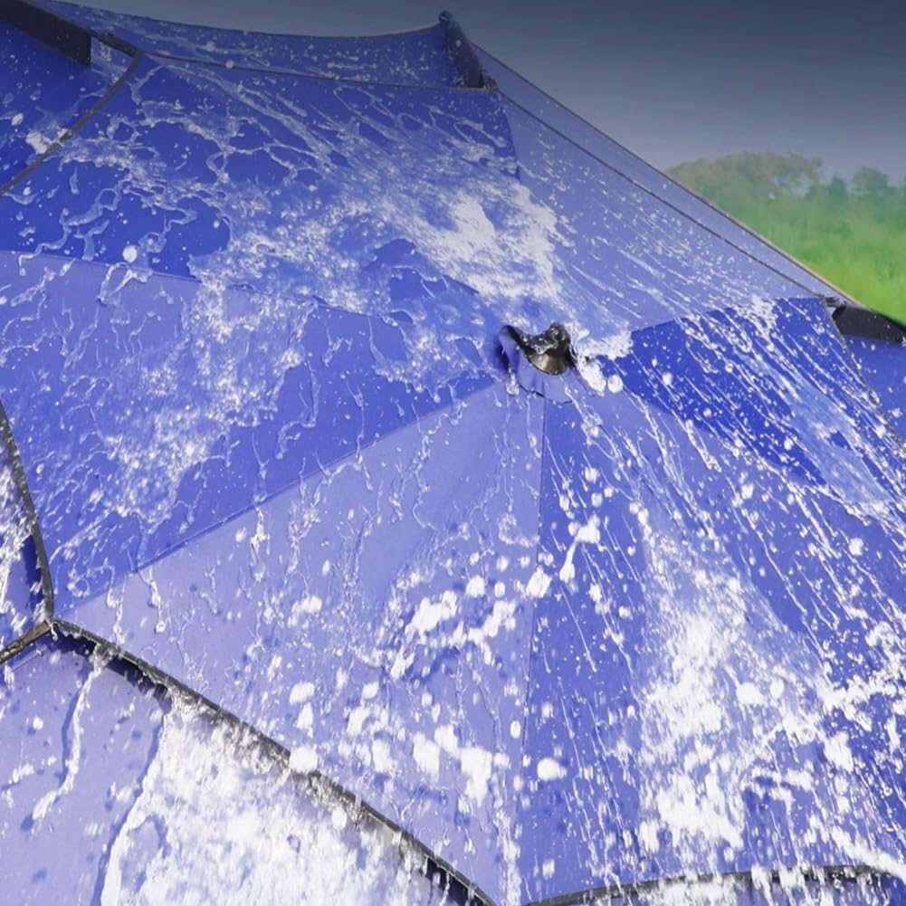 Parasol plażowy odporny na wiatr, 200/220 cm, z ochroną UV, parasol ogrodowy z torbą transportową, do wędkowania na świeżym powietrzu, biwakowania i pikników