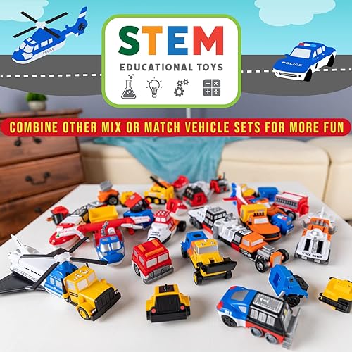 Miniatura 6 de POPULAR PLAYTHINGS Mezcla o combina vehículos, juego de juguete magnético, policía