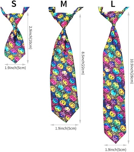 Miniatura 4 de PET SHOW 10 corbatas de Halloween medianas para perros grandes, accesorios ajustables para el cuidado de las fiestas, corbatas para el cuello,