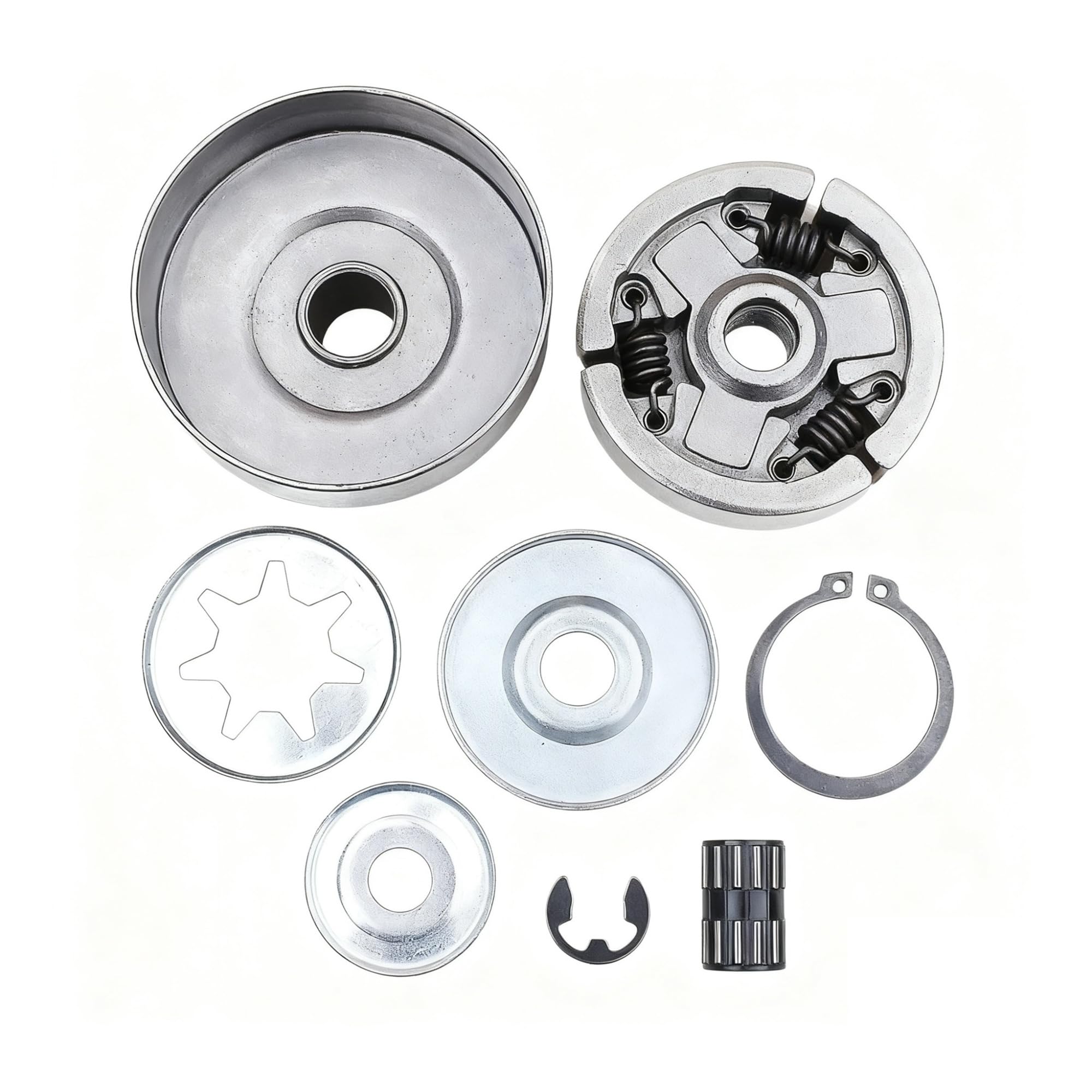 Kit de cojinete de agujas for embrague de motosierra de 3/8" y 7 engranajes, compatible con 038 038AV MS380 MS381
