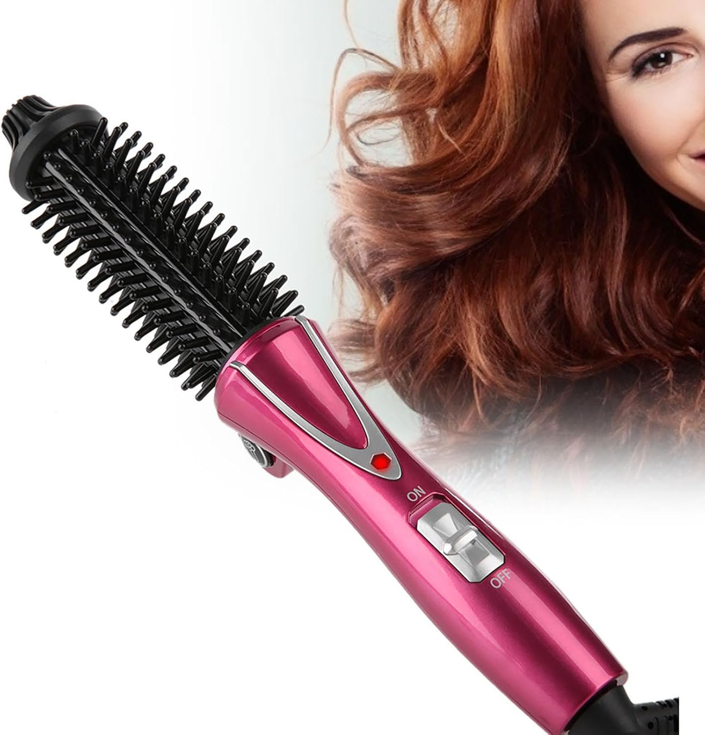 Curling Iron Brush, Hair Curler Hot Brush Professional Anti-Scald ...