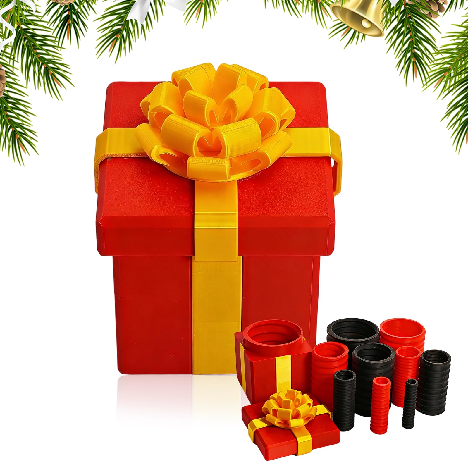 Annoying Nested Screw Gift Box, Hard to Open Prank Gift Box for Men Women Teenager, Funny Chrismas Superise Present for Decro Gift Indoor Office