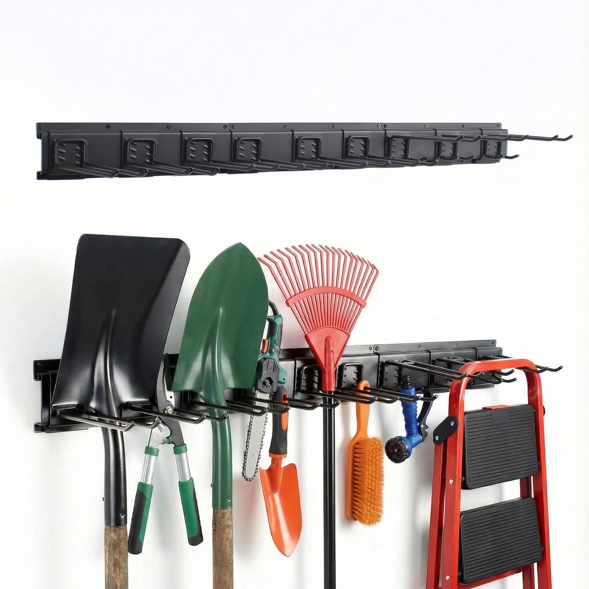 Photo 1 of MBQQ Garage Tool Organizer Wall Mounted, 16 Inches Adjustable Garden Tool Organizer Rack,Heavy Duty Yard Tool Organizer,Single piece
