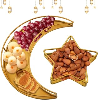 Ramadan Tablett,Mond Stern Serviertablett,Eid Mubarak Tablett,Ramadan Tray,Ramadan Dekorationen Mond Tablett,Eid Mubarak Dekoration,Ramadan Essen Dessert Tablett,für Dessert Gebäck Ramadan Deko,رمضان