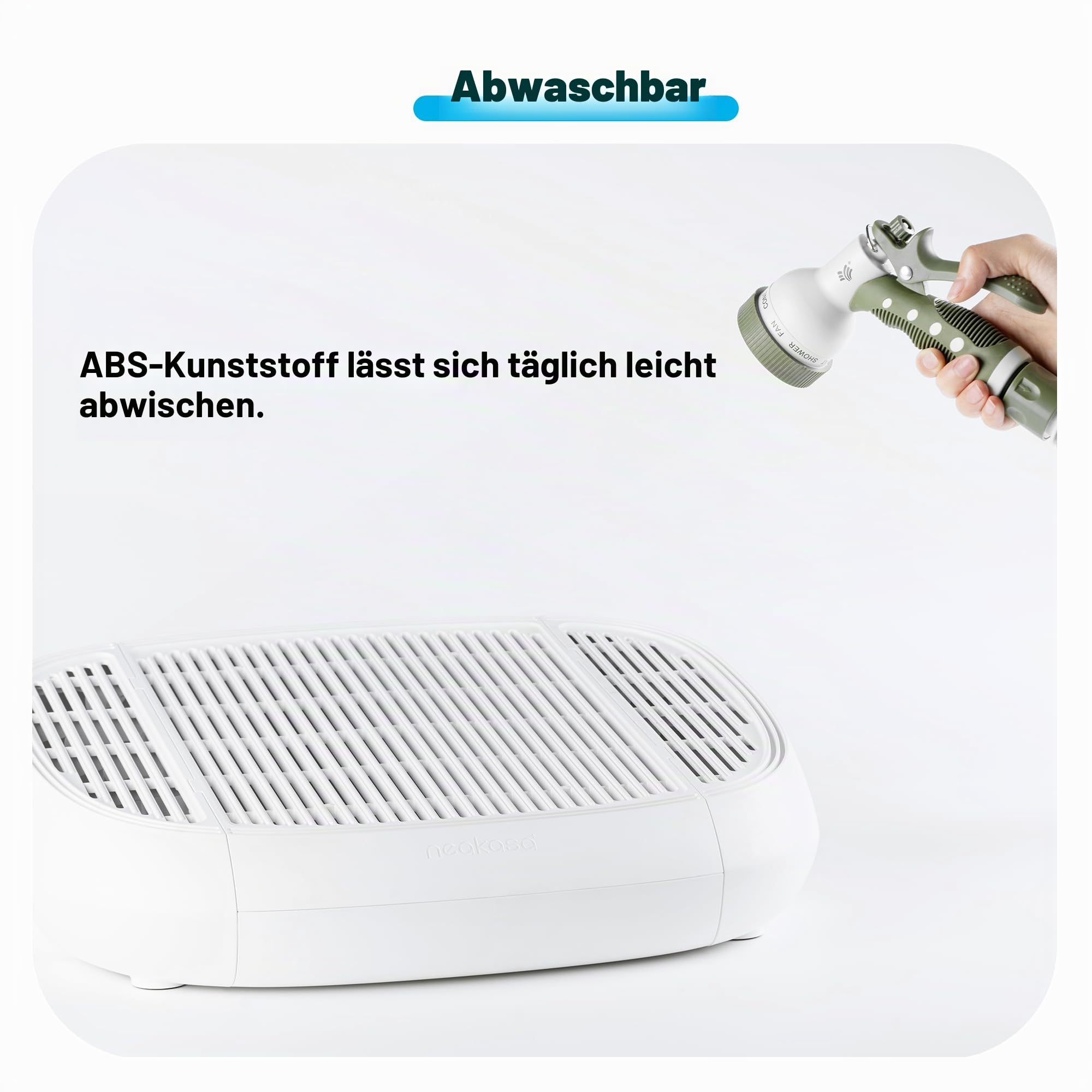 Neakasa Katzenpedal Tritthocker mit Filterfunktion, leicht zu reinigende Katzentoilette für M1 Open Top Selbstreinigende Katzentoilette