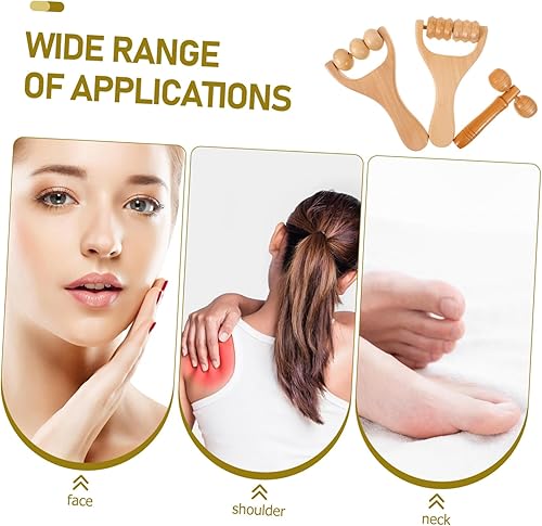 Miniatura 2 de Wooden Massage Roller for Legs Lower Back Shoulder Hip Hand Massager for Neck Foot Hand Roller
